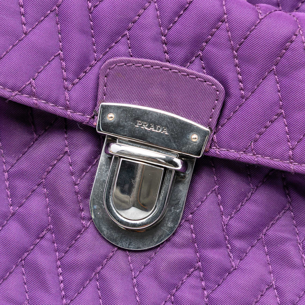 Pre-Loved Prada Impuntu Tessuto Chain Tote - Picture 5 of 6